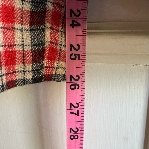 J Crew Pants Womens Cafe Capri Plaid Wool Trouser Red Black Sz 4 Preppy Workwear - Picture 7 of 7